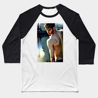 Handsome Man 17 Baseball T-Shirt